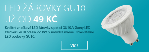 LED žárovky GU10 již od 54 Kč!