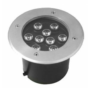LED podzemní reflektor 9W teplá bílá
