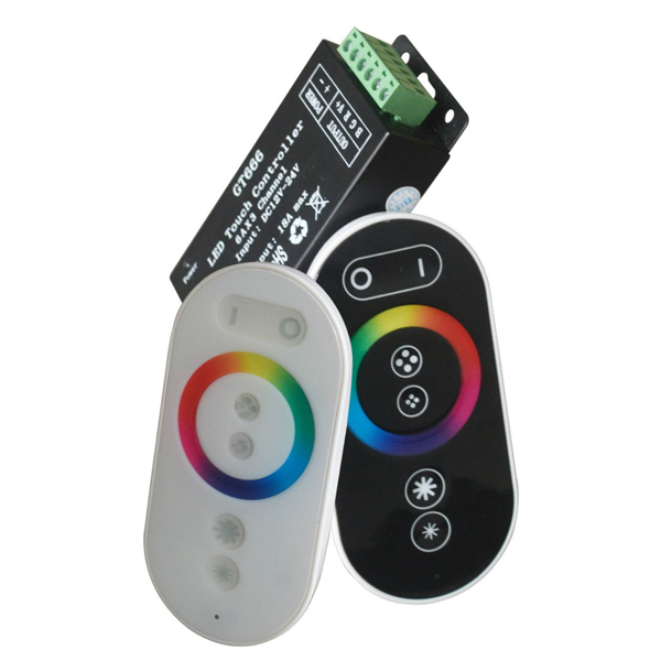 Mini ovladač s DO pro RGB LED pásky, bílý, Wifi RF, 12V/24V