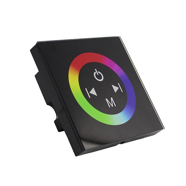 Dotykový ovladač pro RGB LED pásky, černý, 12V/24V